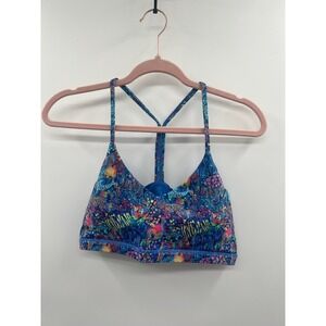 NWOT CVG Animal Kingdom Move Free Bikini Sports Bra Women's XL Blue Back Y-Strap